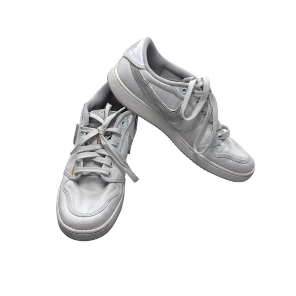 Nike Jordan 1 Retro AJKO Low SP Union White Canvas Sneakers - Picture 1 of 16